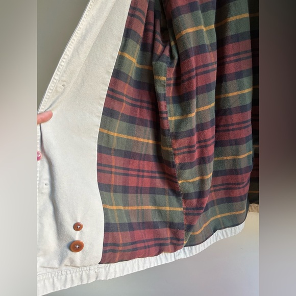 Vintage LL Bean Mens XL Flannel Lined Canvas Field Barn Chore Coat - Picture 11 of 16
